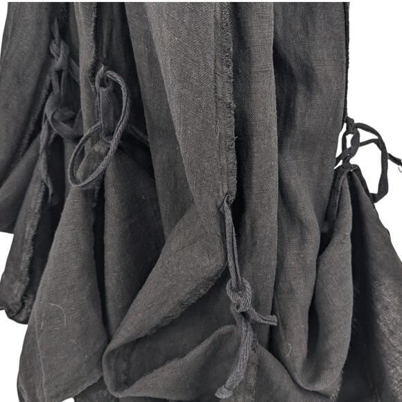 FENINI Whimsigoth Balloon Hem Maxi/Midi Dress Cotton Ribbed Tank & Linen Skirt M - Picture 8 of 14